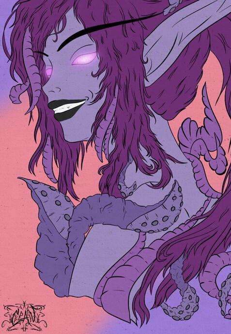 OC: Qalie (poster style)