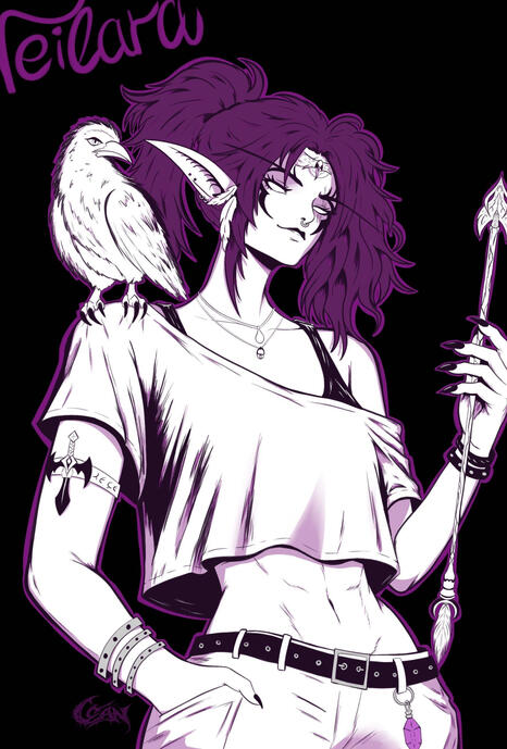 OC: Veilara Schattenpfeil (Pop Punk Style)